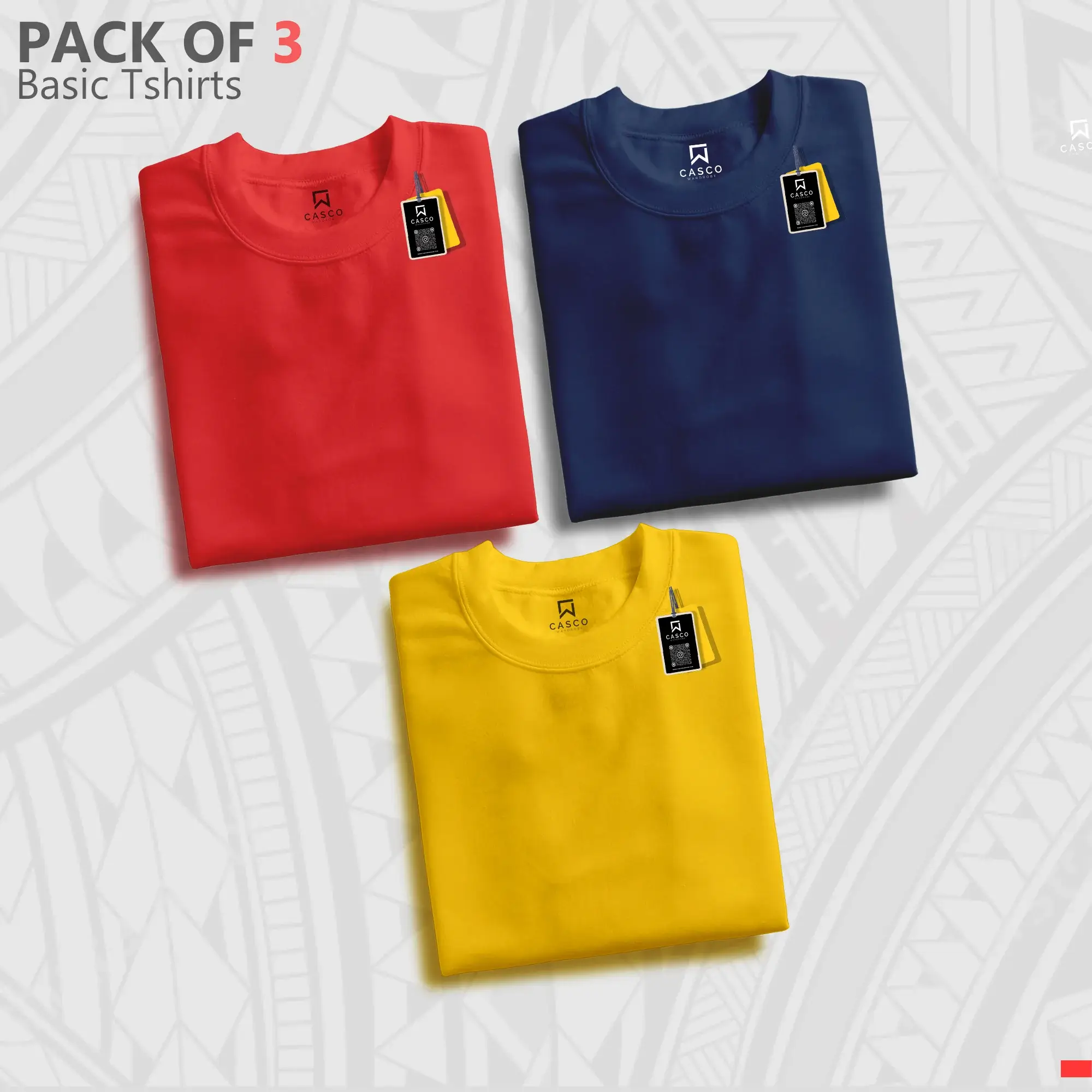 Pack Of 3 T-shirts (Half Sleeves) 0301-A