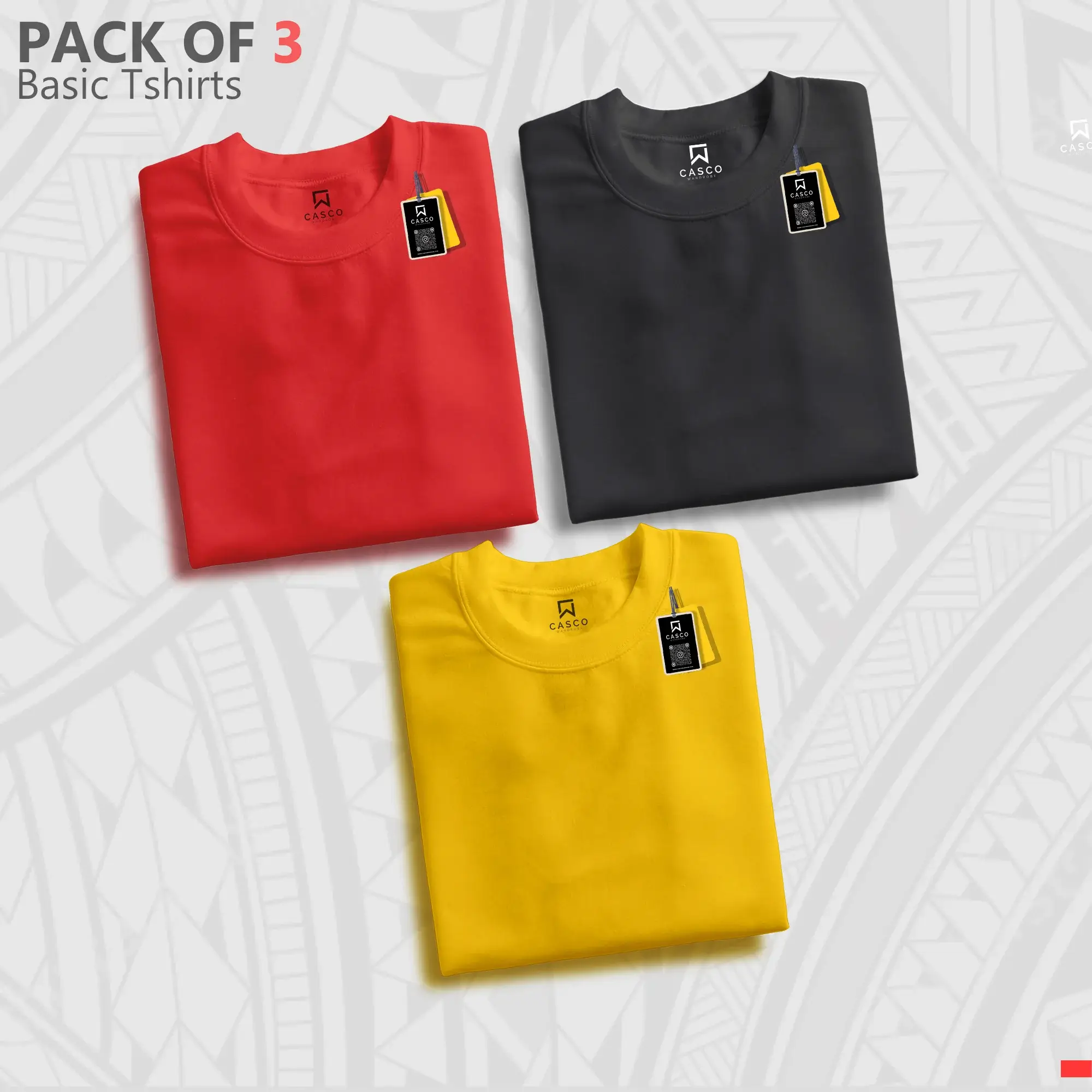 Pack Of 3 T-shirts (Half Sleeves) 0302-A