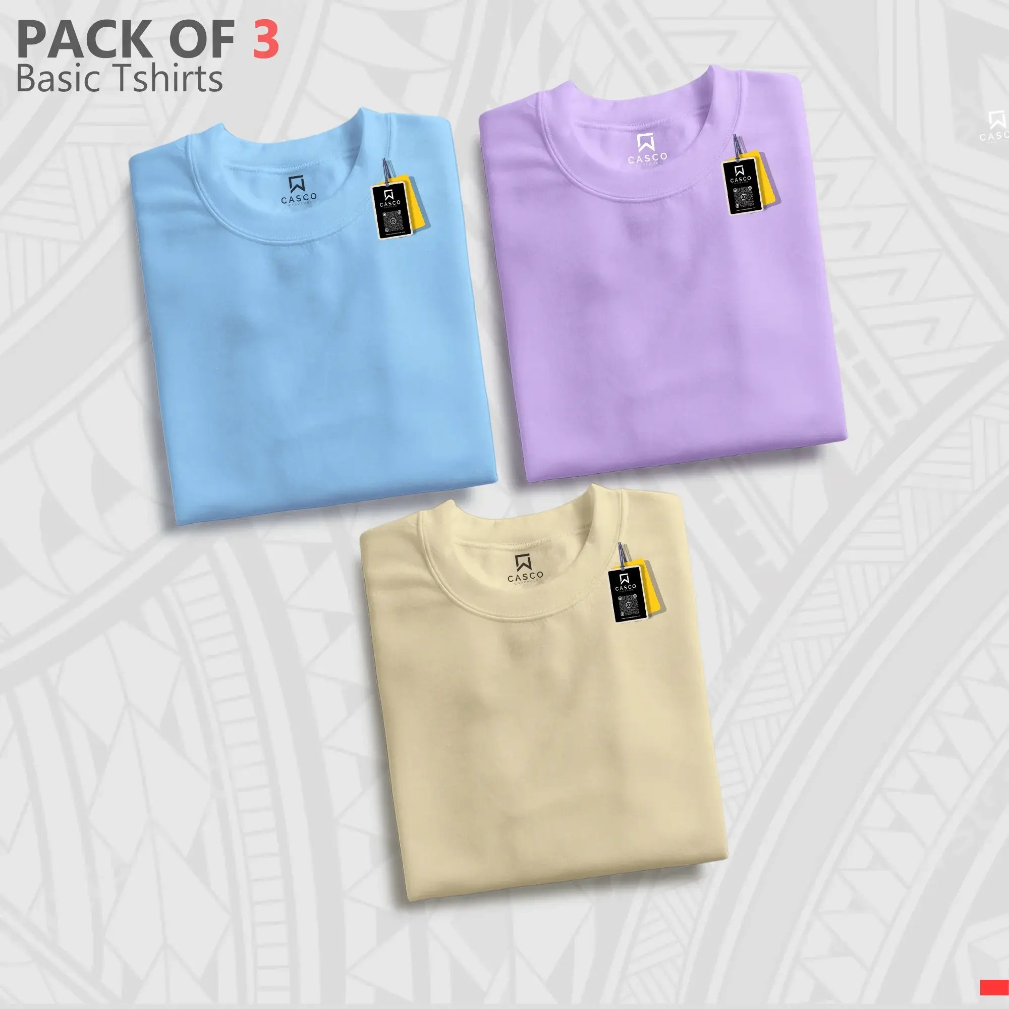 Pack Of 3 T-shirts (Half Sleeves) 0303-A