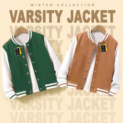 Pack Of 2 (Unisex Baseball Varsity Jacket)