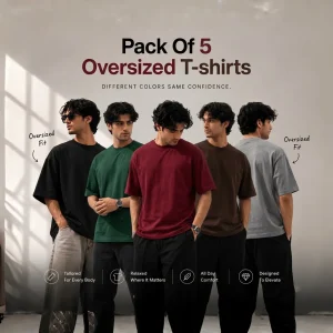 Drop Shoulders Pack Of 4 T-shirts