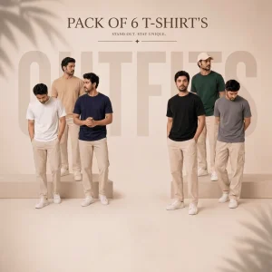 Pack Of 6 T-shirts Half Sleeves 0601-A